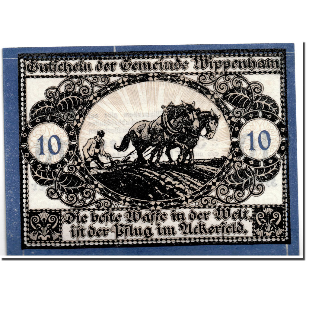 Banknote, Austria, Wippenham, 10 Heller, agriculteur, 1920, 1920-09-30, UNC(63)