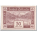Banknote, Austria, Zell am See, 50 Heller, paysage, 1920, 1920-06-01, UNC(63)