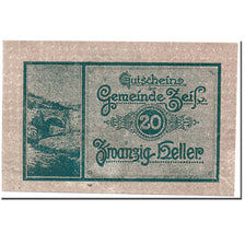 Banknote, Austria, Zeiss, 20 Heller, pont, UNC(63), Mehl:1266