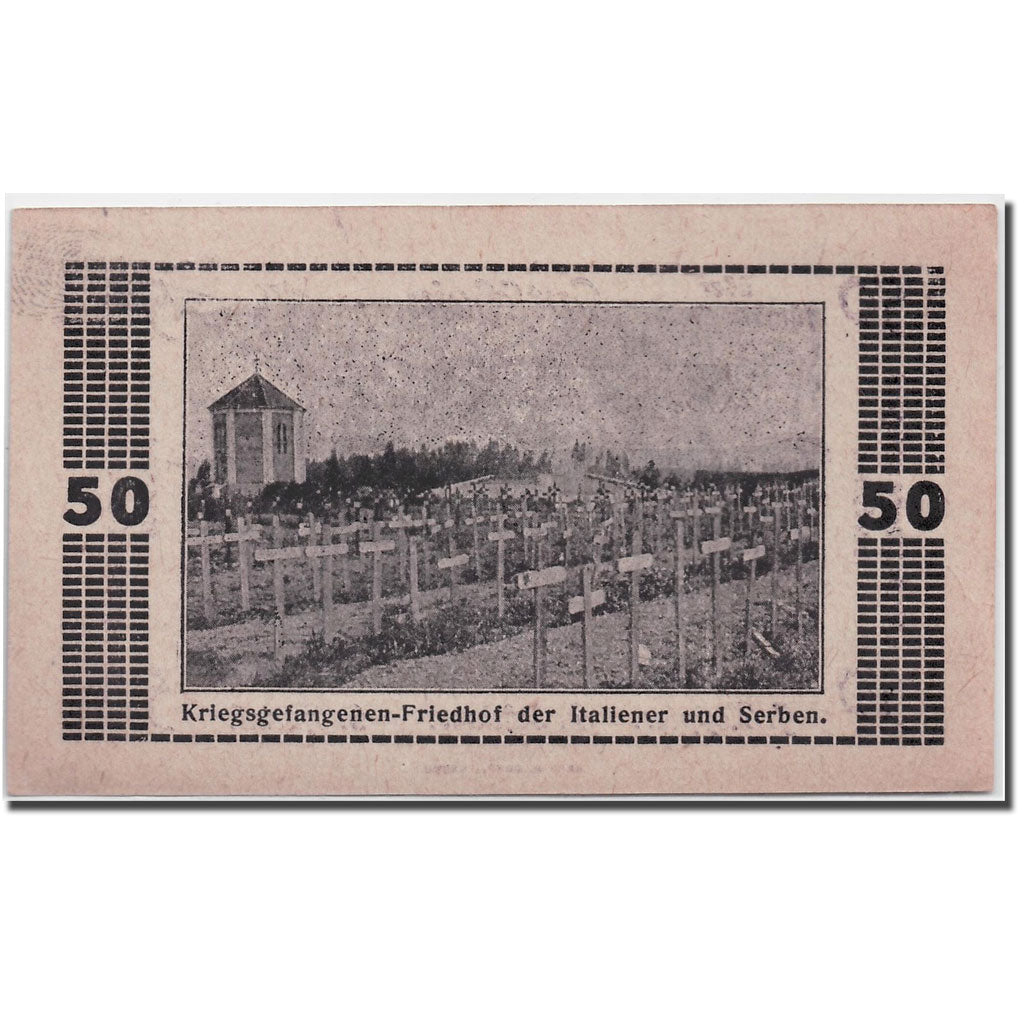 Banknote, Austria, Haid bei Mauthausen O.Ö. Industriegemeinde, 50 Heller