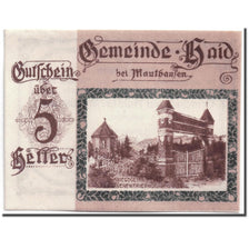 Banknote, Austria, Haid bei Mauthausen O.Ö. Industriegemeinde, 5 Heller