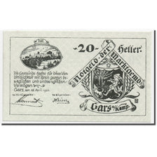 Banknote, Austria, Gars am Kamp, 20 Heller, Ecusson, 1920, 1920-04-28, UNC(63)