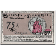 Banknote, Germany, Lilienthal, 75 Pfennig, personnage, 1921, 1921-03-15