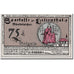 Banknote, Germany, Lilienthal, 75 Pfennig, personnage, 1921, 1921-03-15