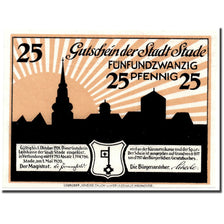 Banknote, Germany, Stade, 25 Pfennig, paysage, 1920, 1920-05-01, UNC(63)