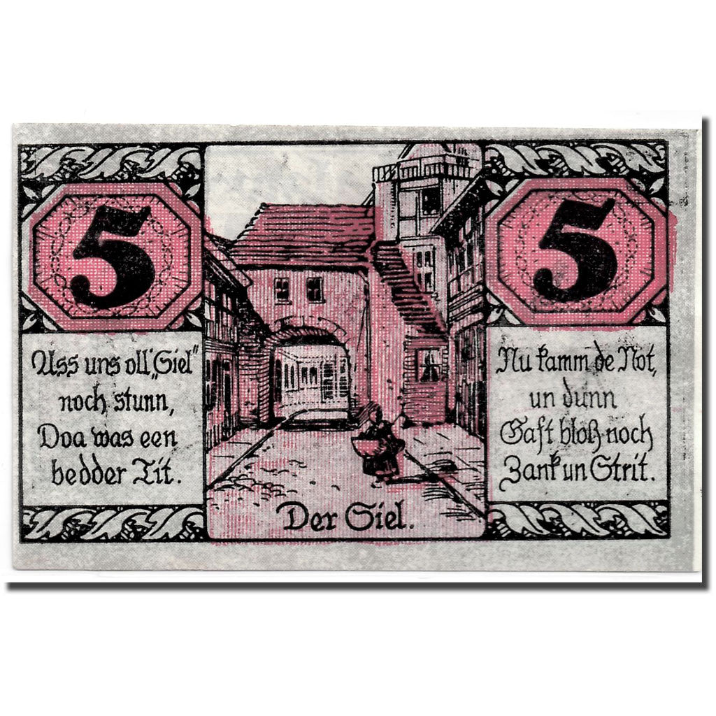 Banknote, Germany, Salzwedel, 5 Pfennig, personnage, 1921, 1921-03-20, UNC(63)