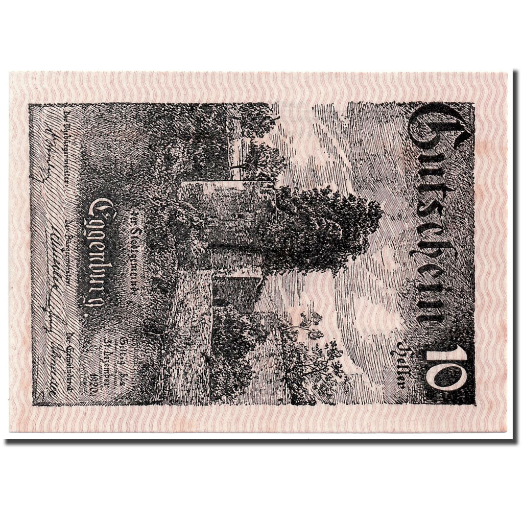 Banknote, Austria, Eggenburg, 10 Heller, paysage, 1920, 1920-12-31, UNC(63)