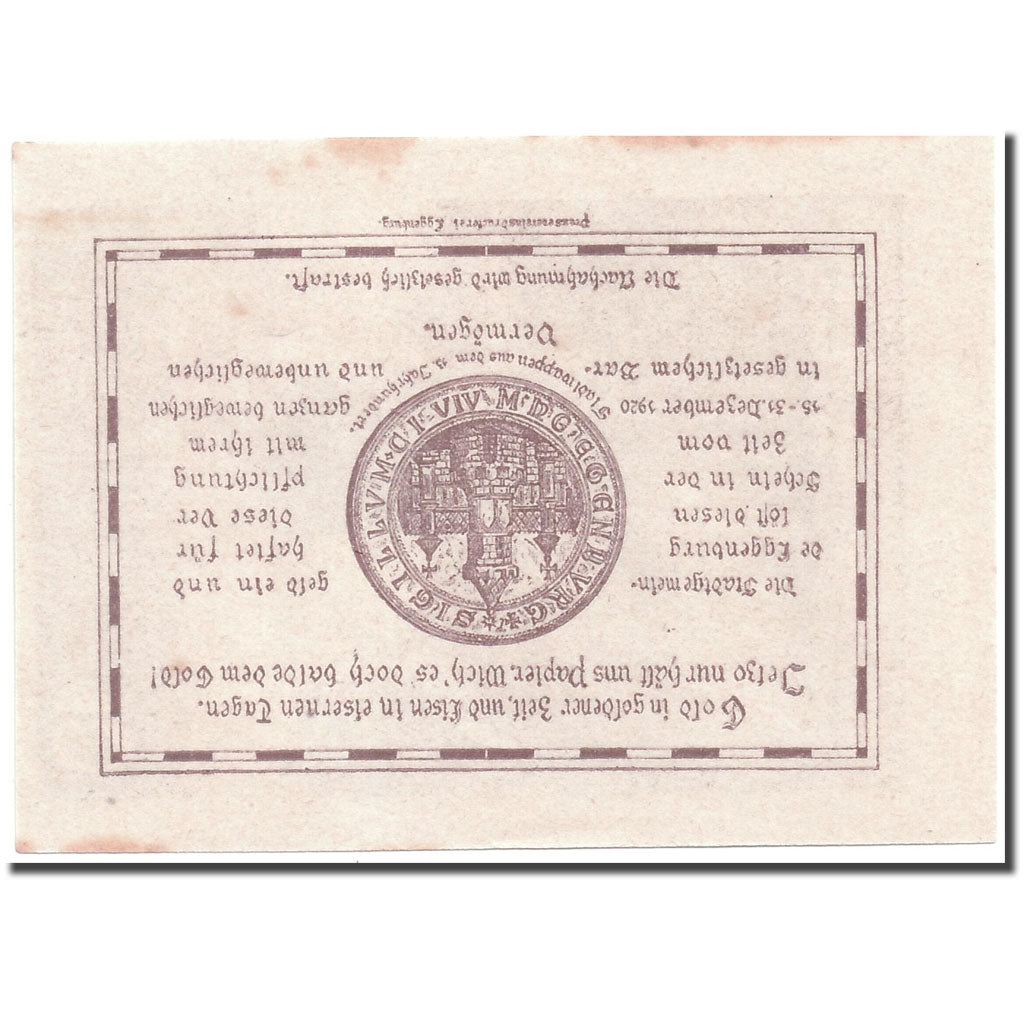 Banknote, Austria, Eggenburg, 10 Heller, paysage, 1920, 1920-12-31, UNC(63)