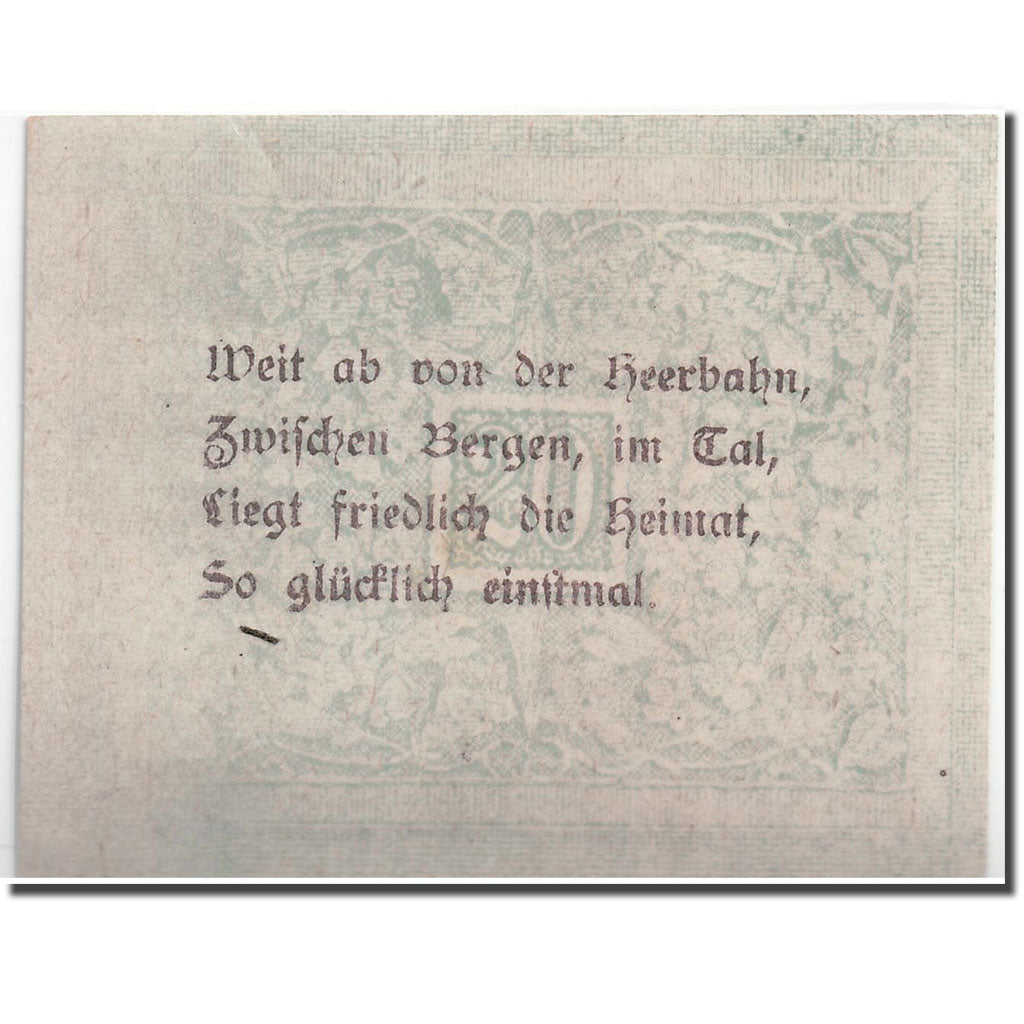 Banknote, Austria, Göstling N.Ö. Gemeinde, 20 Heller, paysage, UNC(63)