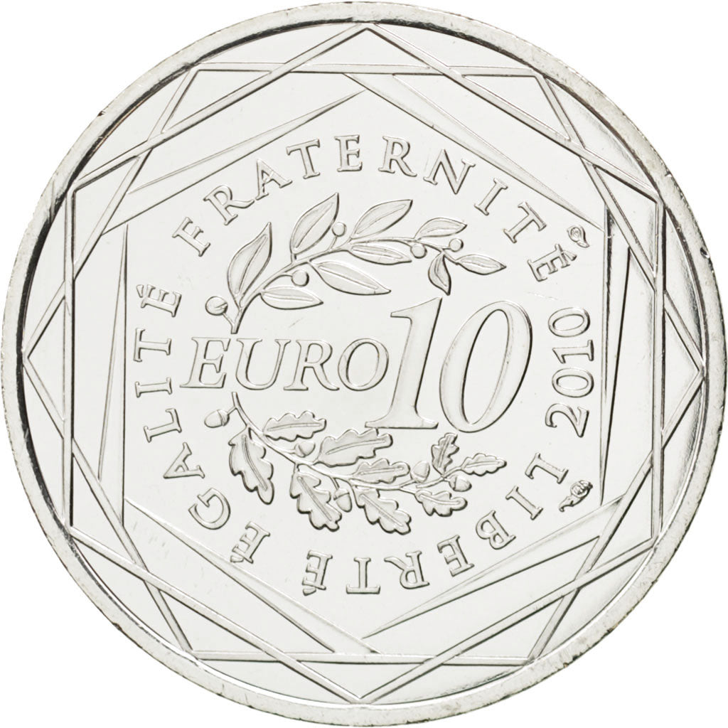 Coin, France, 10 Euro, 2010, MS(63), Silver, KM:1653