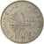 Moeda, Nova Caledónia, 10 Francs, 1967, Paris, AU(50-53), Níquel, KM:5