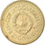 Moneta, Jugosławia, 5 Dinara, 1983, AU(50-53), Mosiądz niklowy, KM:88