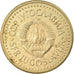 Moneta, Jugosławia, 5 Dinara, 1983, AU(50-53), Mosiądz niklowy, KM:88