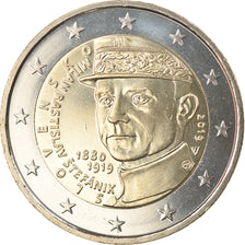 Slovakia, 2 Euro, Rastislav Štefánik, 2019, MS(63), Bi-Metallic