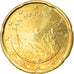 San Marino, 20 Euro Cent, 2nd map, 2017, MS(63), Copper-Aluminum-Zinc