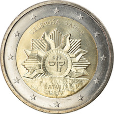 Latvia, 2 Euro, The rising sun, 2019, MS(63), Bi-Metallic