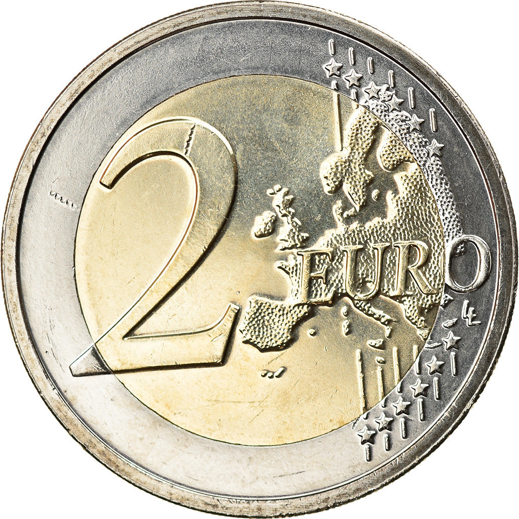 Latvia, 2 Euro, The rising sun, 2019, MS(63), Bi-Metallic