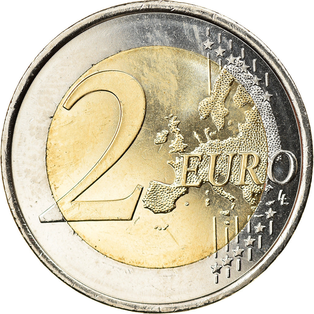 España, 2 Euro, Old Town of Santiago de Compostela, 2018, SC, Bimetálico