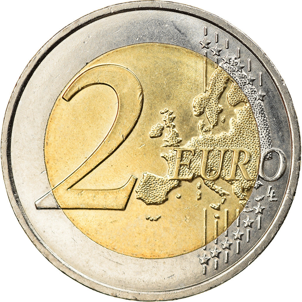 France, 2 Euro, 2nd map, 2016, MS(63), Bi-Metallic