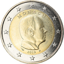 Monaco, 2 Euro, Prince Albert II, 2019, MS(63), Bi-Metallic