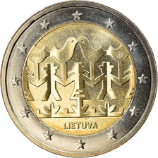Lithuania, 2 Euro, Song and Dance Celebration, 2018, MS(63), Bi-Metallic