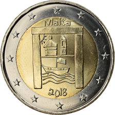 Malta, 2 Euro, Cultural Heritage, 2018, UNZ, Bi-Metallic
