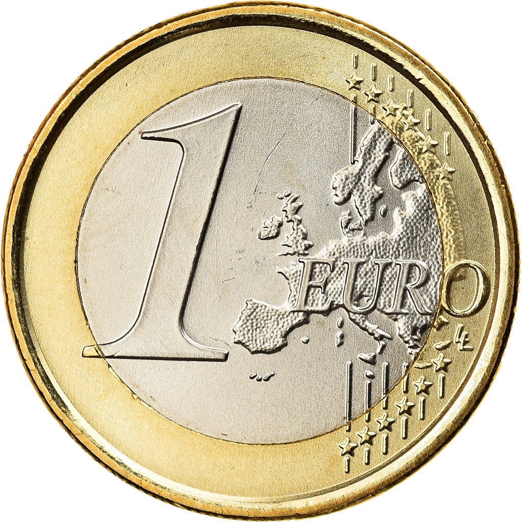 San Marino, 1 Euro, 2nd map, 2017, SPL, Bi-metallico