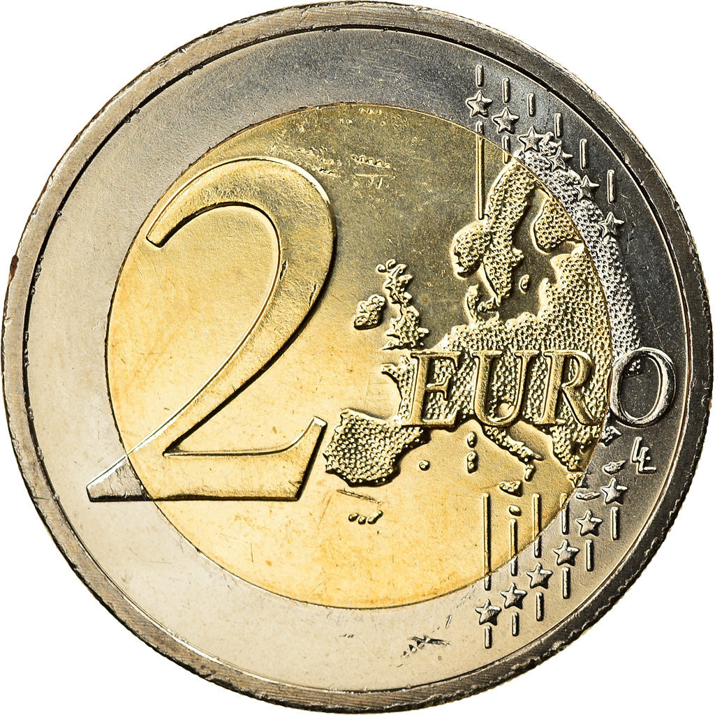 Países Bajos, 2 Euro, Reine Beatrix, 2011, SC, Bimetálico