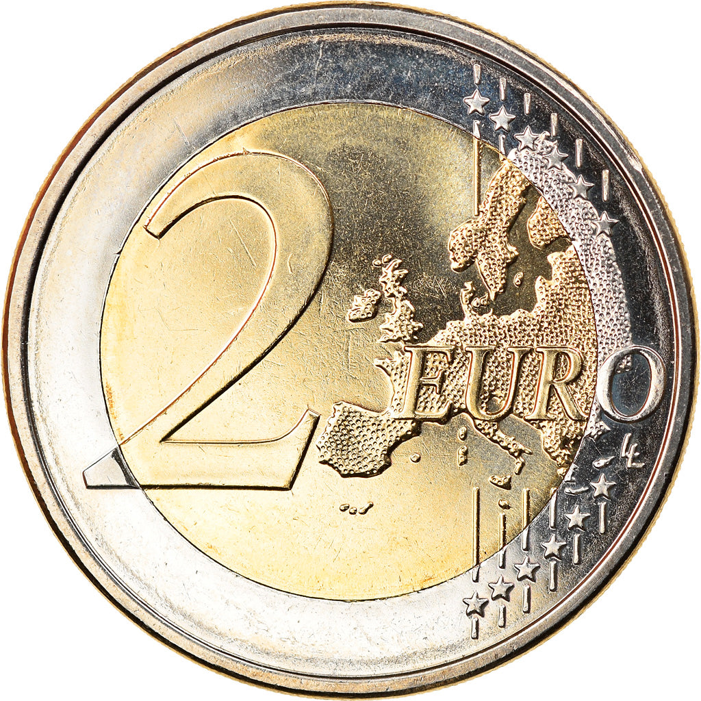 Cyprus, 2 Euro, cross-shaped idol, 2008, MS(63), Bi-Metallic