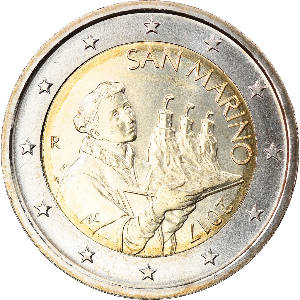 San Marino, 2 Euro, 2nd map, 2017, SPL, Bi-metallico
