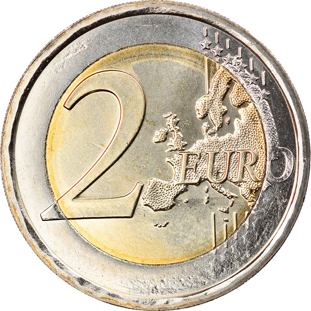 San Marino, 2 Euro, 2nd map, 2017, SPL, Bi-metallico