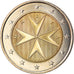 Malta, 2 Euro, cross malta, 2018, MS(63), Bi-Metallic