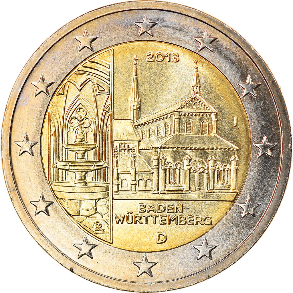 Germany, 2 Euro, Baden-Wurttemberg, 2013, MS(63), Bi-Metallic
