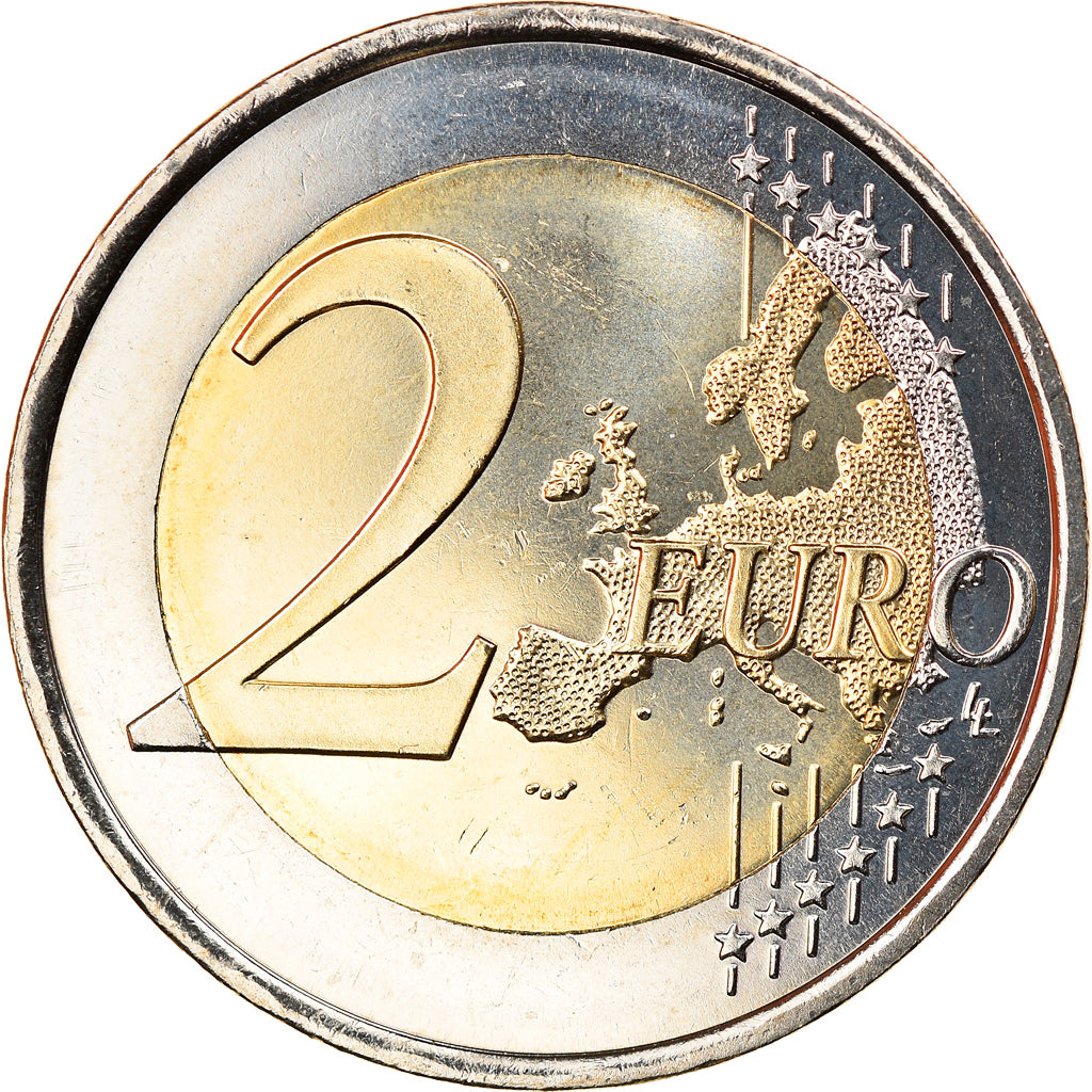 Spagna, 2 Euro, 50th Birthday of King Felipe VI, 2018, SPL, Bi-metallico