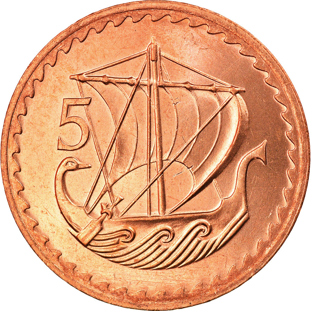 Moneta, Malta, 5 Cents, 1980, British Royal Mint, FDC, Rame-nichel, KM:10