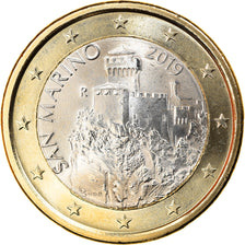 San Marino, 1 Euro, 2nd map, 2019, SPL, Bi-metallico