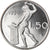 Moneta, Włochy, 50 Lire, 1990, Rome, Proof, MS(65-70), Miedź-Nikiel, KM:183