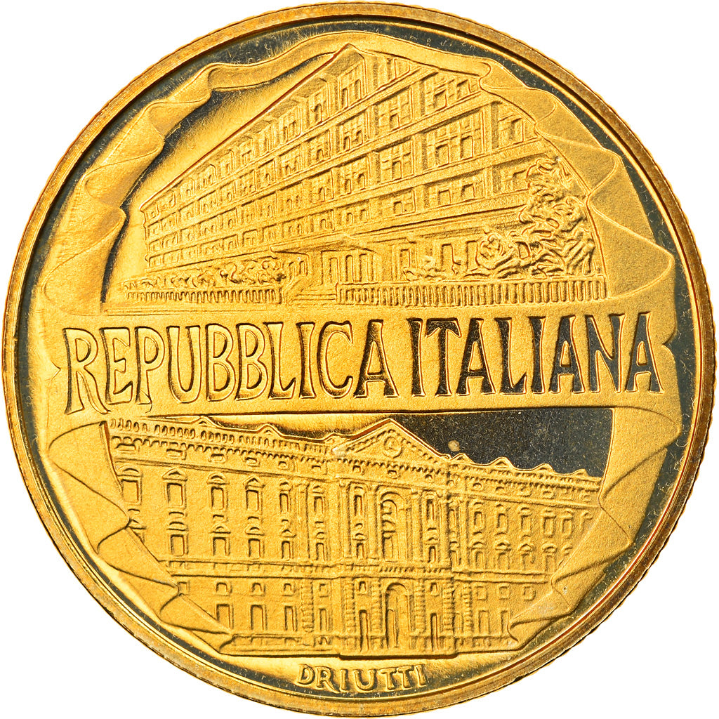 Coin, Italy, 200 Lire, 1996, Rome, Proof, MS(65-70), Aluminum-Bronze, KM:184