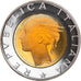 Coin, Italy, 500 Lire, 1990, Rome, Proof, MS(65-70), Bi-Metallic, KM:111
