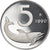 Coin, Italy, 5 Lire, 1990, Rome, Proof, MS(65-70), Aluminum, KM:92