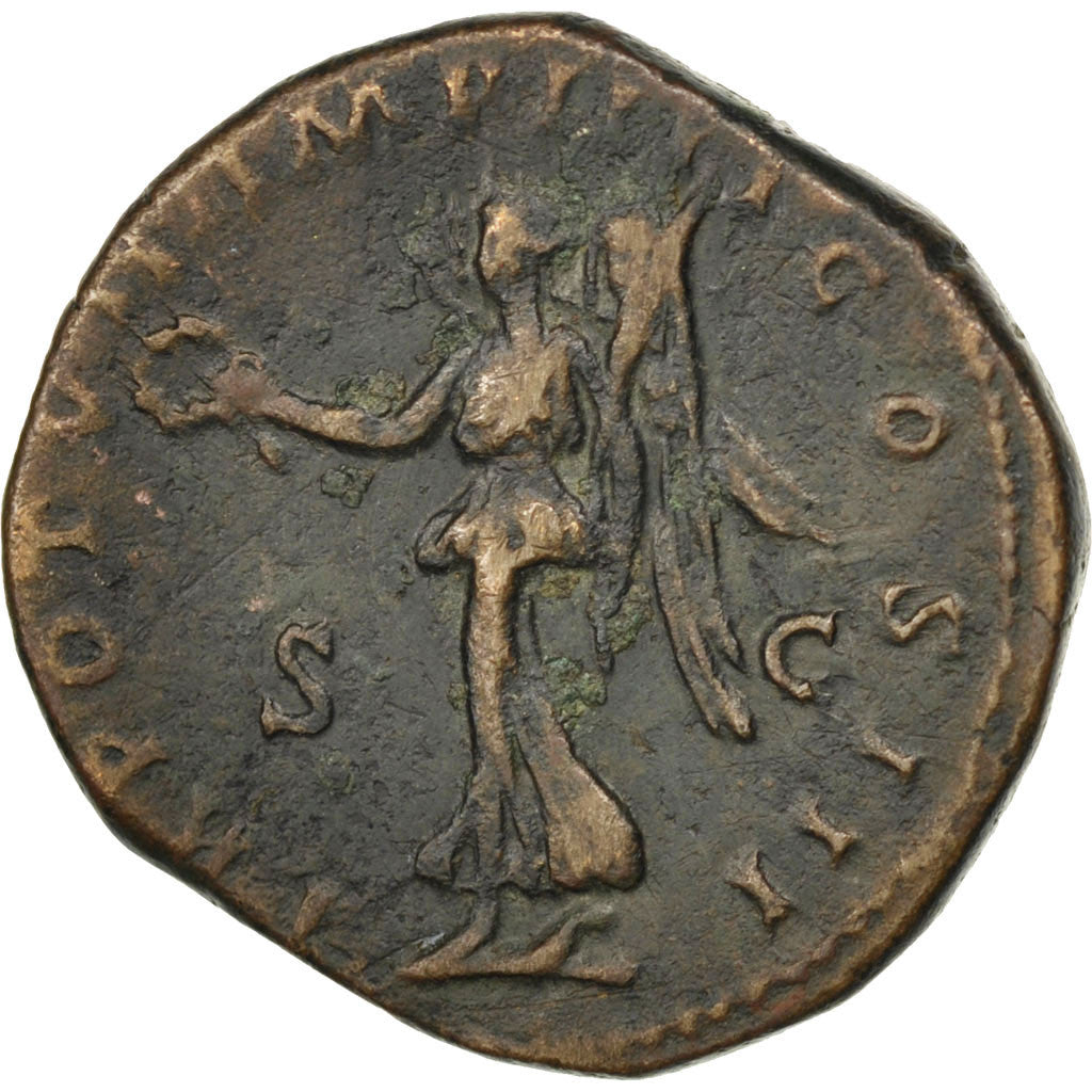 Coin, Lucius Verus, Sestertius, Rome, EF(40-45), Bronze, RIC:1466