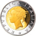 Coin, Italy, 500 Lire, 1999, Rome, Proof, MS(65-70), Bi-Metallic, KM:203