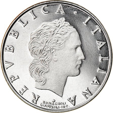 Coin, Italy, 50 Lire, 1993, Rome, Proof, MS(65-70), Stainless Steel, KM:95.2
