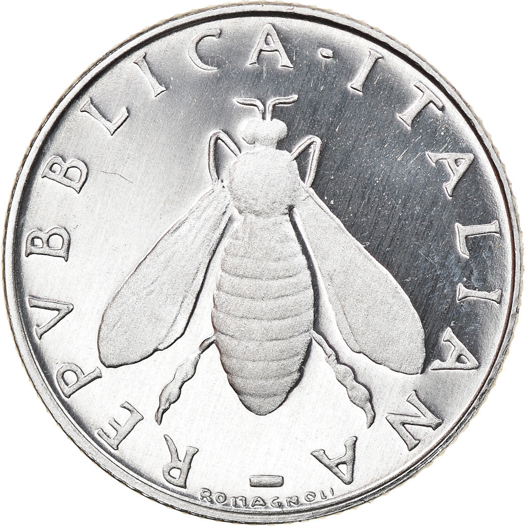 Coin, Italy, 2 Lire, 1996, Rome, Proof, MS(65-70), Aluminum, KM:94