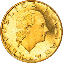 Coin, Italy, 200 Lire, 1993, Rome, Proof, MS(65-70), Aluminum-Bronze, KM:155