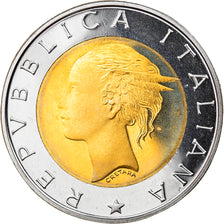 Coin, Italy, 500 Lire, 2000, Rome, Proof, MS(65-70), Bi-Metallic, KM:111