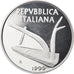 Coin, Italy, 10 Lire, 1995, Rome, MS(65-70), Aluminum, KM:93
