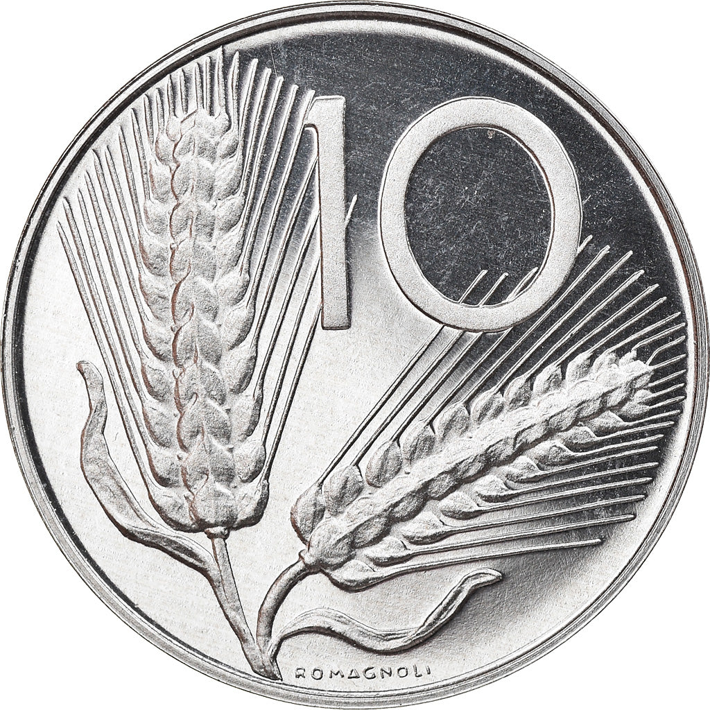 Coin, Italy, 10 Lire, 1995, Rome, MS(65-70), Aluminum, KM:93