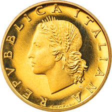 Coin, Italy, 20 Lire, 2001, Rome, Proof, MS(65-70), Aluminum-Bronze, KM:97.2