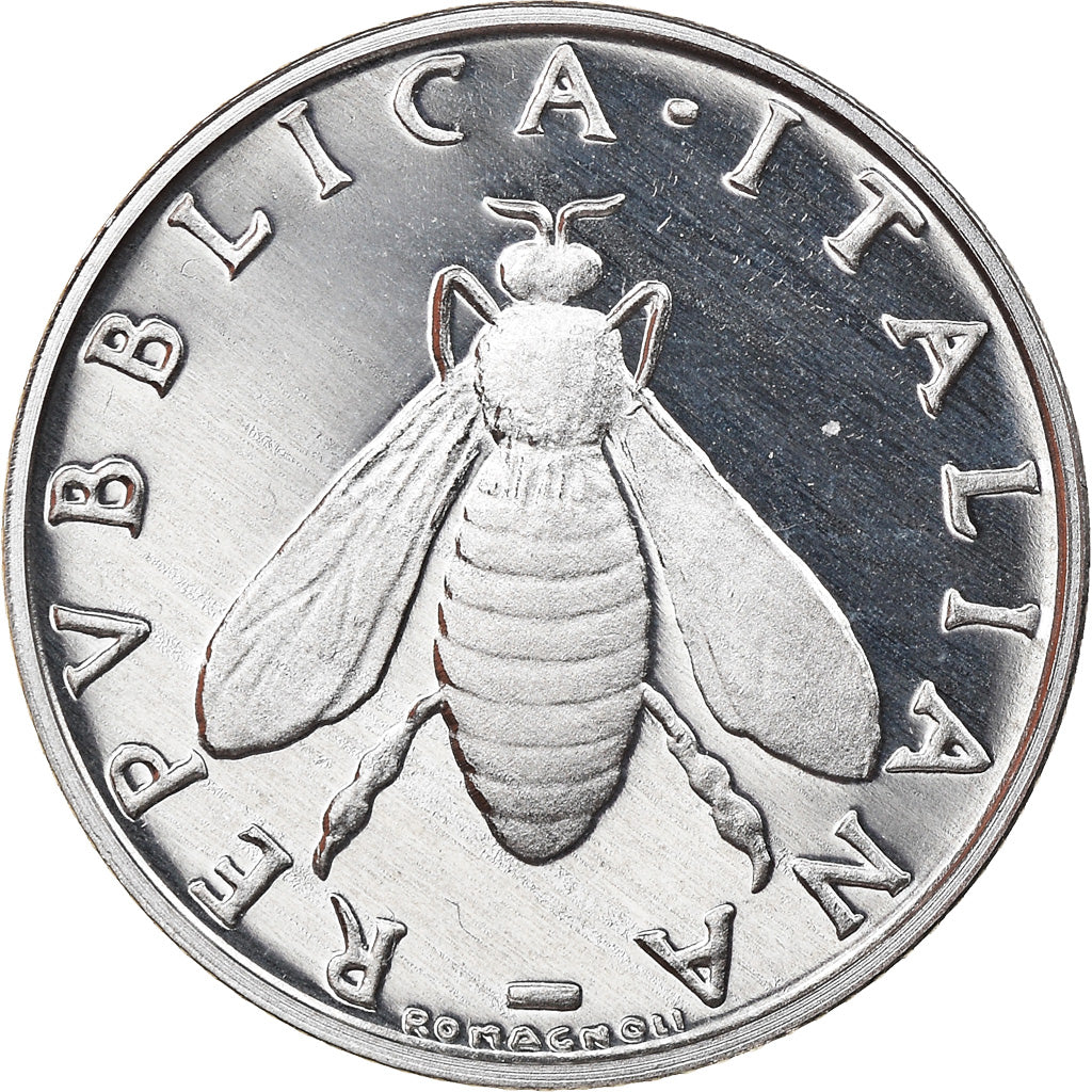 Coin, Italy, 2 Lire, 2000, Rome, Proof, MS(65-70), Aluminum, KM:94